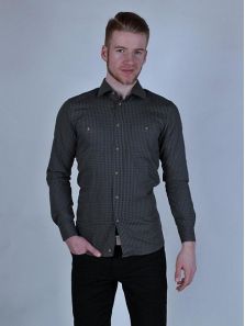 Pánska Slim fit košeľa sivá