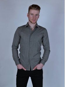 Pánska Slim fit košeľa zelená