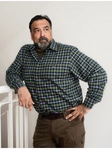 Pánska flanelová košeľa-veľké káro