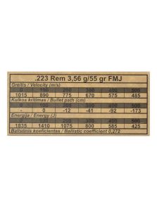 GGG .223Rem. 55gr/3,56g FMJ (GPR11)