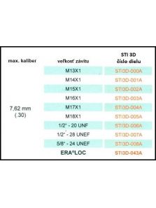 Tlmič hluku výstrelu ERA STI 3D, max. kaliber 7,62 mm (.30)