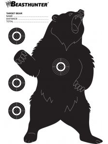 Terč silueta Beast Hunter Bear 10ks