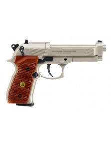 Pištoľ CO2 Beretta M92 FS nickel/wood, kal. 4,5mm diabolo