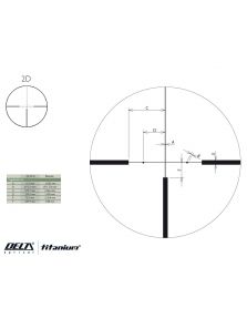 Zameriavač Delta Titanium HD 2,5-15x50 2D
