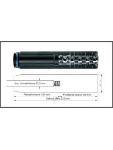 Tlmič hluku výstrelu ERA SOB 2S, max. kaliber 7,62 mm (.30)