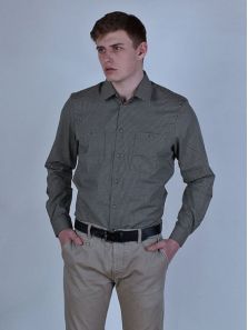 Pánska Slim fit košeľa s dlhým rukávom